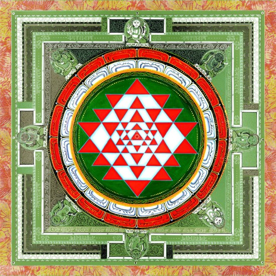 Green Sri Yantra | Mandalas.com